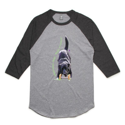 Obedience Dogs Need Fitness Raglan Thumbnail